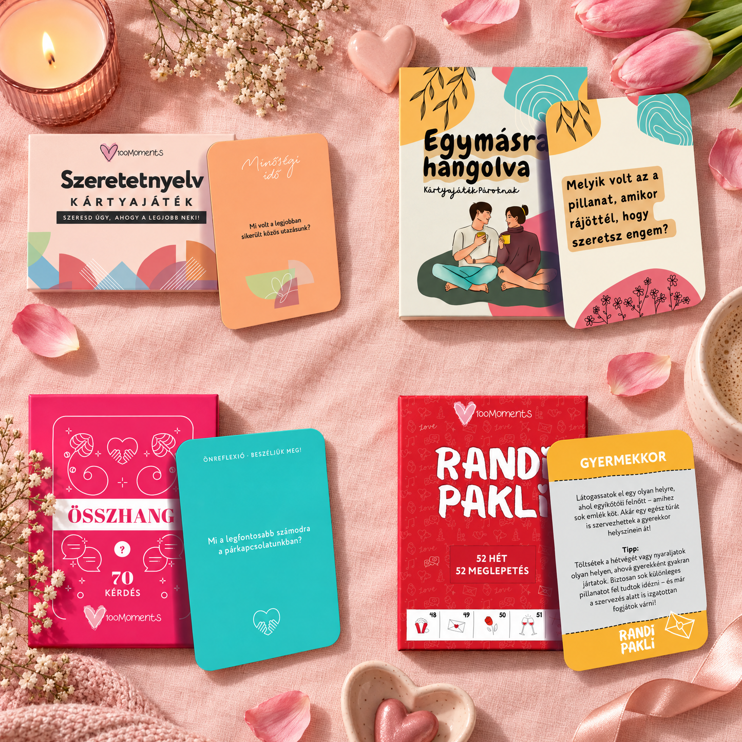 Szeretetnyelv + Egymásra hangolva + Összhang + Randi pakli
