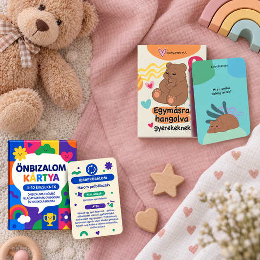 Önbizalom-erősítő kártyák + Egymásra hangolva gyerek