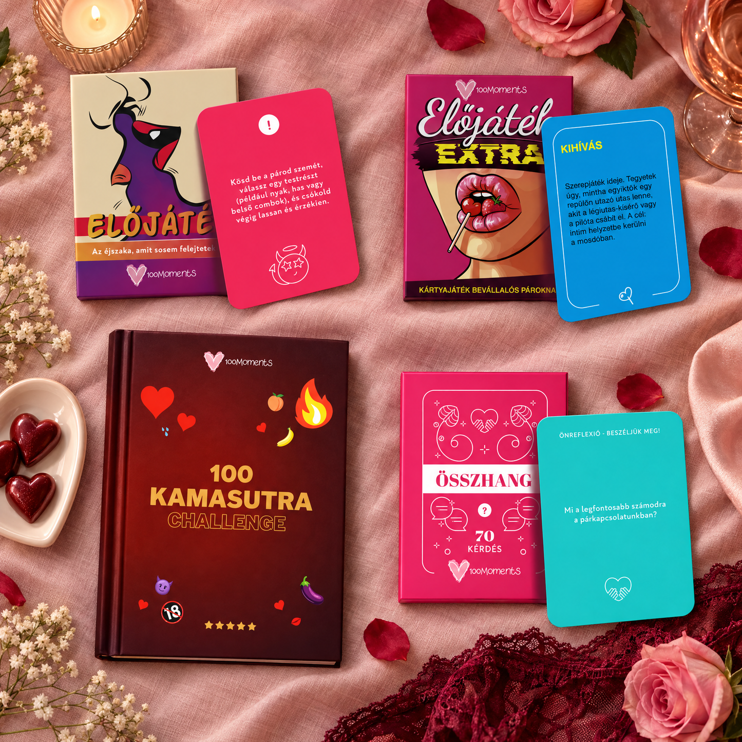 Előjáték + Előjáték Extra + 100 Kamasutra challenge kaparós könyv + Összhang
