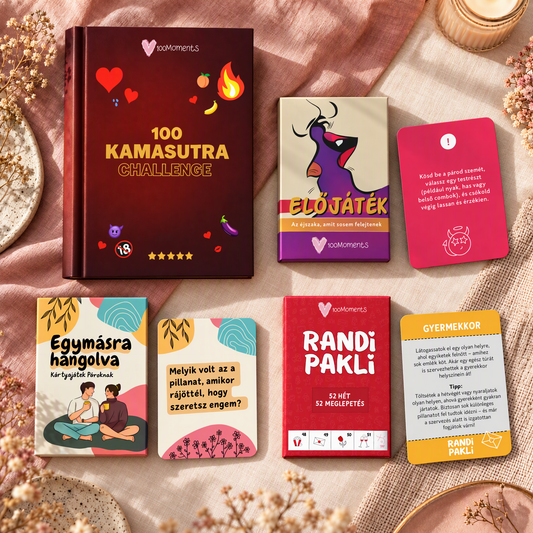 100 Kamasutra challenge könyv + Előjáték + Egymásra hangolva + RandiPakli