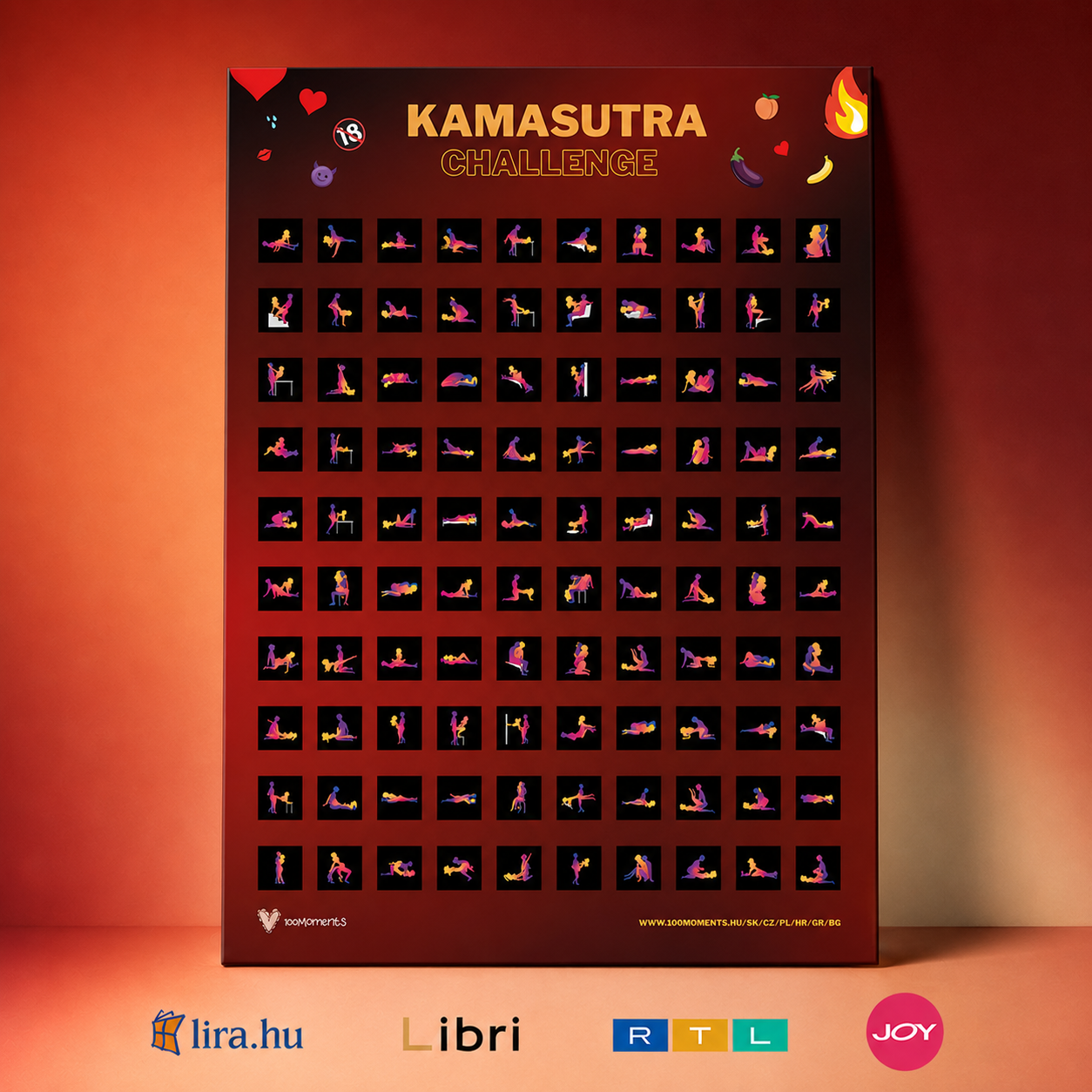 100 Kamasutra Challenge - kaparós poszter (18+)